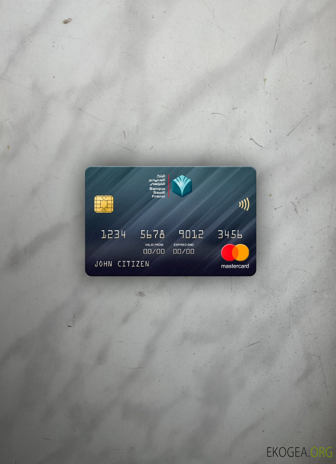 Arabie Saoudite Banque Saudi Fransi bank mastercard photolook recto